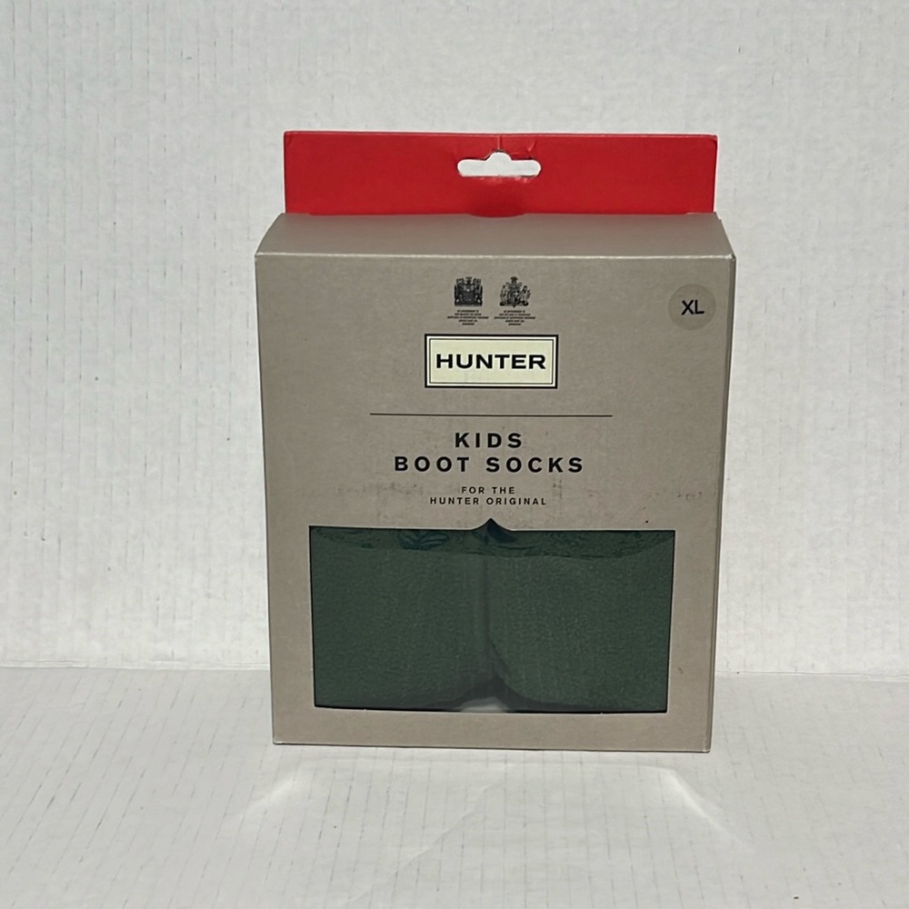 Hunter Kids Boot Socks Hunter Green Fleece Size XL (4-6) Boy Girl - NEW IN BOX